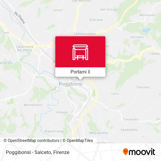 Mappa Poggibonsi - Salceto