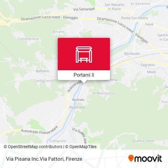 Mappa Via Pisana Inc.Via Fattori