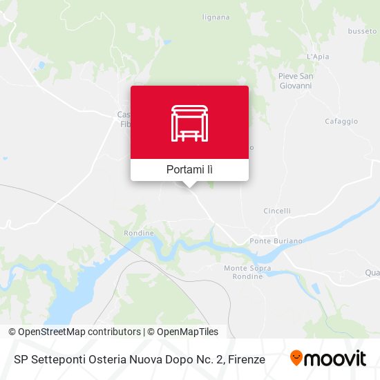 Mappa SP Setteponti Osteria Nuova Dopo Nc. 2