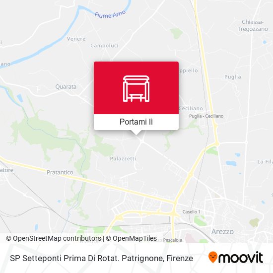 Mappa SP Setteponti Prima Di Rotat. Patrignone