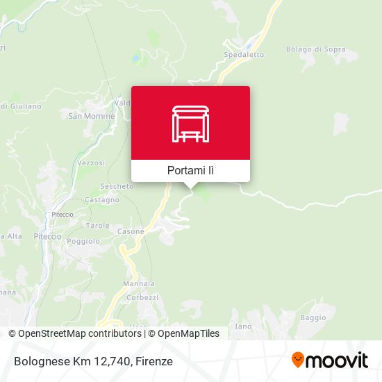 Mappa Bolognese  Km 12,740