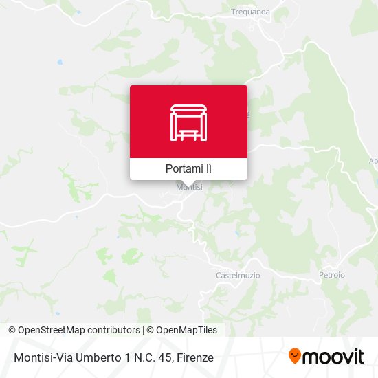 Mappa Montisi-Via Umberto 1 N.C. 45