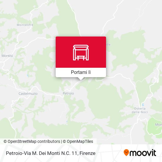 Mappa Petroio-Via M. Dei Monti N.C. 11