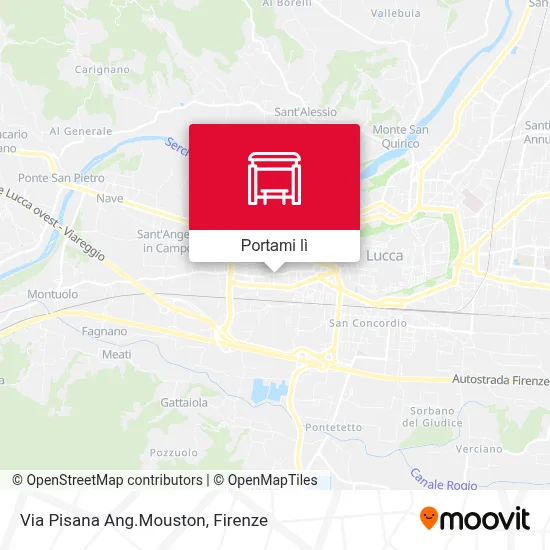 Mappa Via Pisana Ang.Mouston