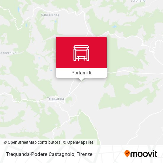 Mappa Trequanda-Podere Castagnolo