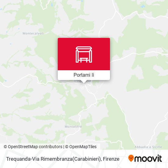 Mappa Trequanda-Via Rimembranza(Carabinieri)