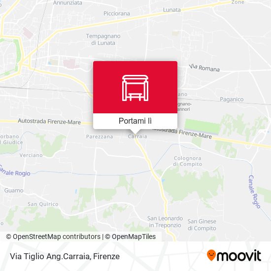 Mappa Via Tiglio Ang.Carraia