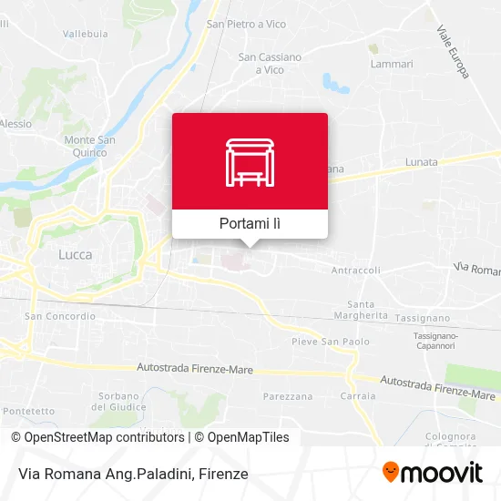 Mappa Via Romana Ang.Paladini
