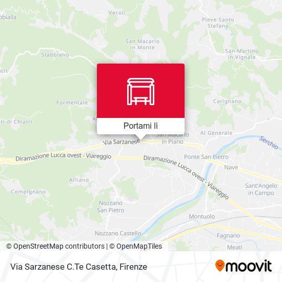 Mappa Via Sarzanese C.Te Casetta