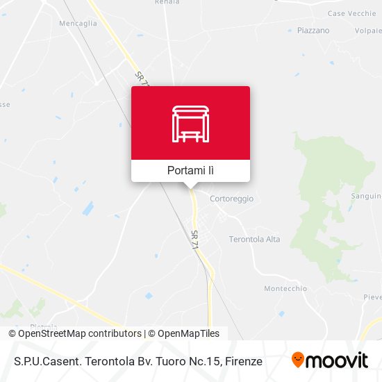 Mappa S.P.U.Casent. Terontola Bv. Tuoro Nc.15