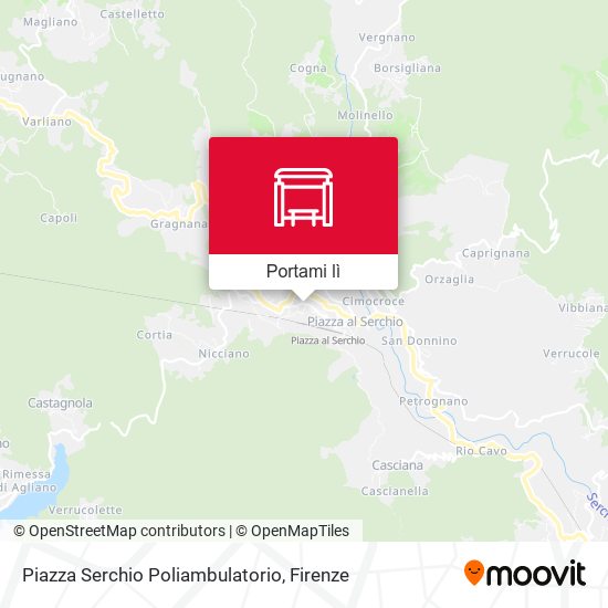 Mappa Piazza Serchio Poliambulatorio