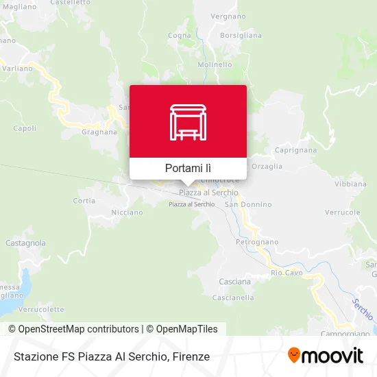 Mappa Stazione FS Piazza Al Serchio