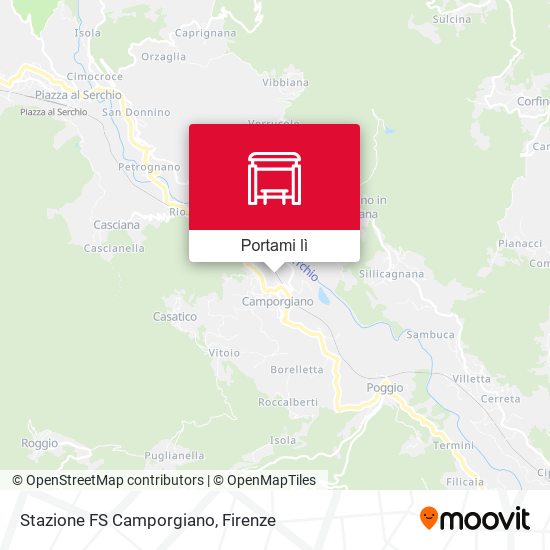 Mappa Stazione FS Camporgiano