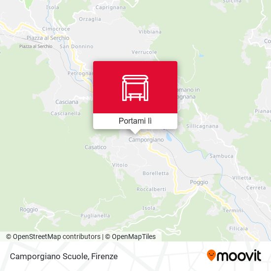 Mappa Camporgiano Scuole