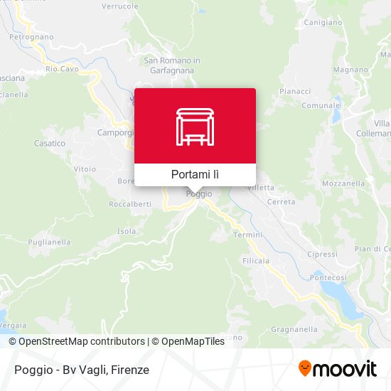 Mappa Poggio - Bv Vagli