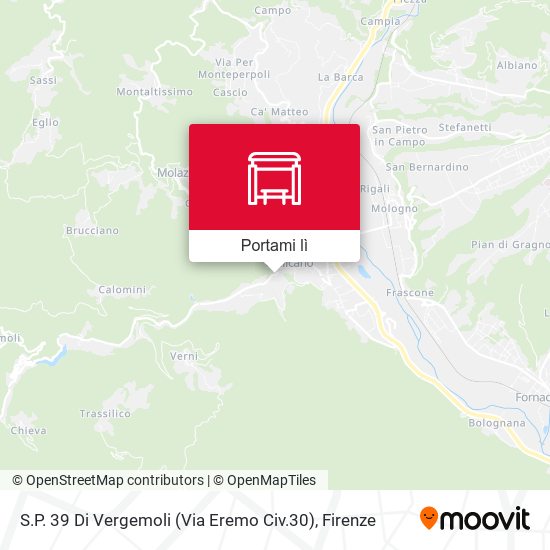 Mappa S.P. 39 Di Vergemoli (Via Eremo Civ.30)