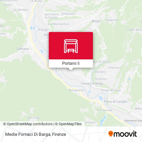 Mappa Medie Fornaci Di Barga
