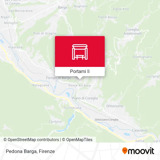 Mappa Pedona Barga