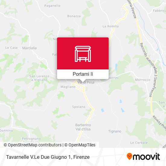 Mappa Tavarnelle V.Le Due Giugno 1
