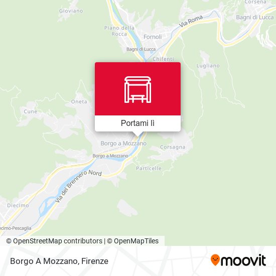 Mappa Borgo A Mozzano