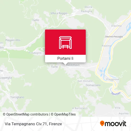 Mappa Via Tempagnano Civ.71