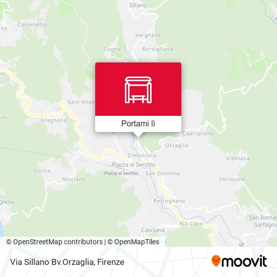 Mappa Via Sillano Bv.Orzaglia