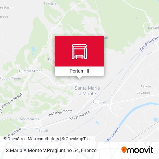 Mappa S.Maria A Monte V.Pregiuntino 54