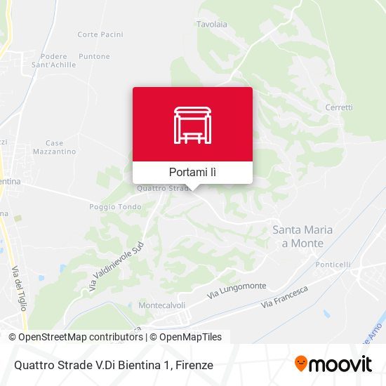 Mappa Quattro Strade V.Di Bientina 1