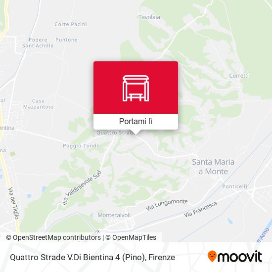Mappa Quattro Strade V.Di Bientina 4 (Pino)