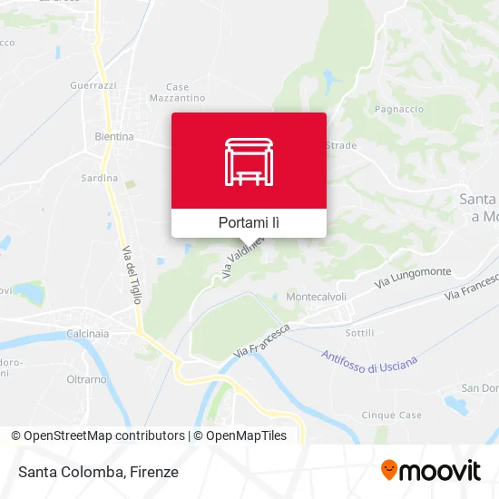 Mappa Santa Colomba