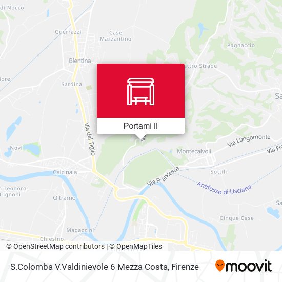 Mappa S.Colomba V.Valdinievole 6 Mezza Costa