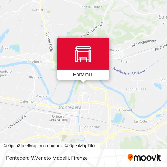 Mappa Pontedera V.Veneto Macelli