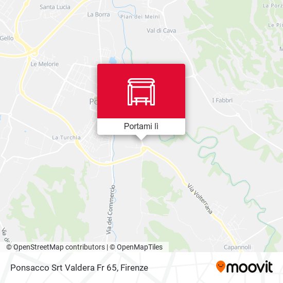 Mappa Ponsacco Srt Valdera Fr 65