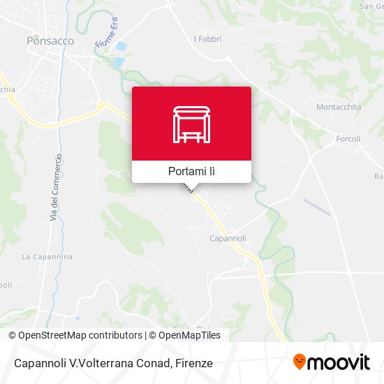 Mappa Capannoli V.Volterrana Conad