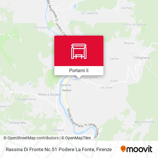 Mappa Rassina Di Fronte Nc.51 Podere La Fonte