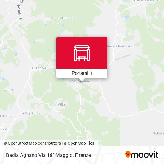 Mappa Badia Agnano Via 1â° Maggio