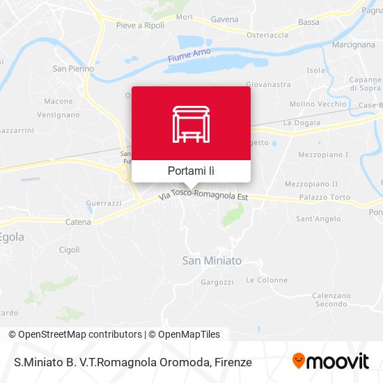Mappa S.Miniato B. V.T.Romagnola Oromoda