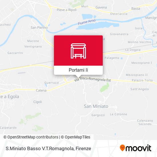 Mappa S.Miniato Basso V.T.Romagnola