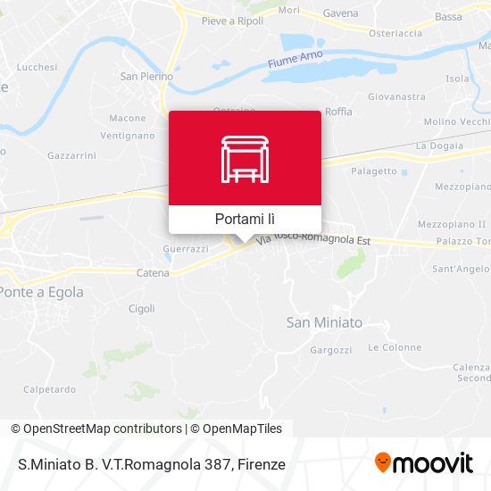 Mappa S.Miniato B. V.T.Romagnola 387
