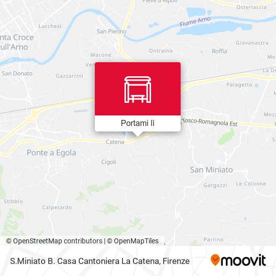 Mappa S.Miniato B. Casa Cantoniera La Catena