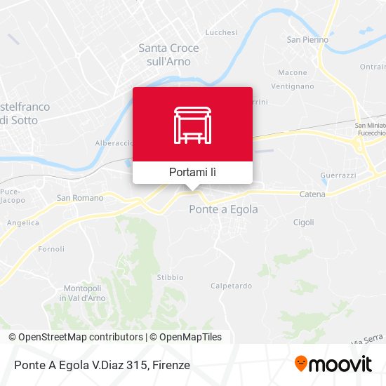 Mappa Ponte A Egola V.Diaz 315