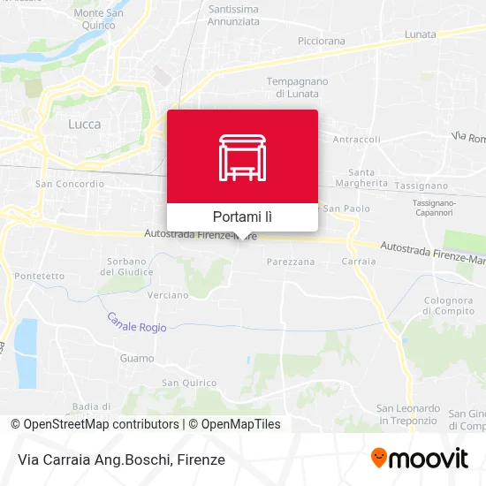 Mappa Via Carraia Ang.Boschi