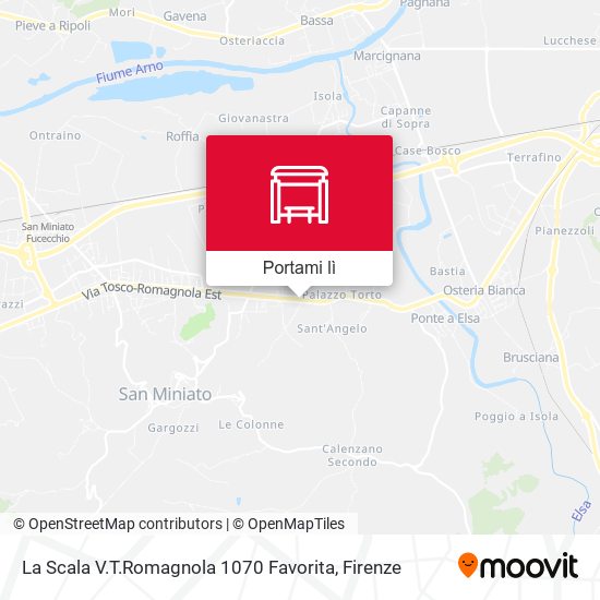 Mappa La Scala V.T.Romagnola 1070 Favorita