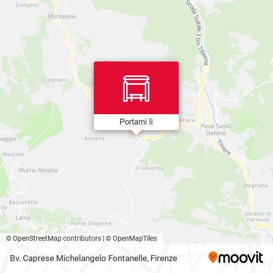 Mappa Bv. Caprese Michelangelo Fontanelle
