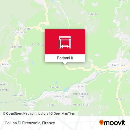 Mappa Collina Di Firenzuola