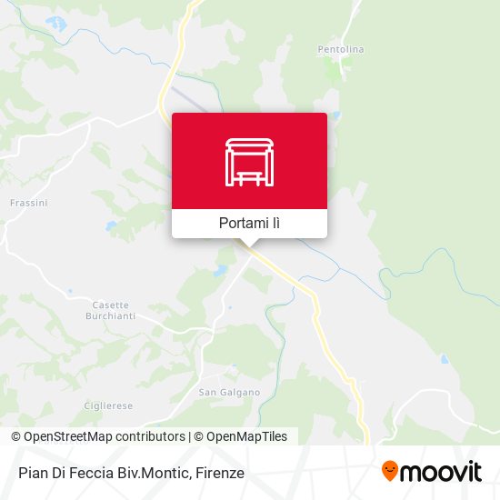 Mappa Pian Di Feccia Biv.Montic