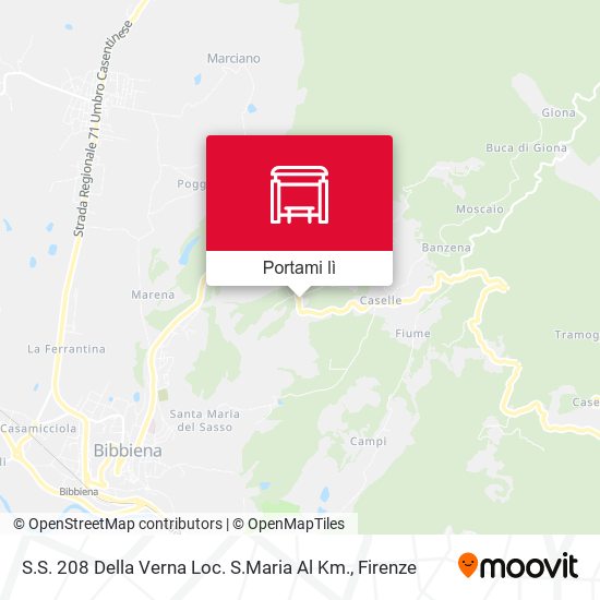 Mappa S.S. 208 Della Verna Loc. S.Maria Al Km.