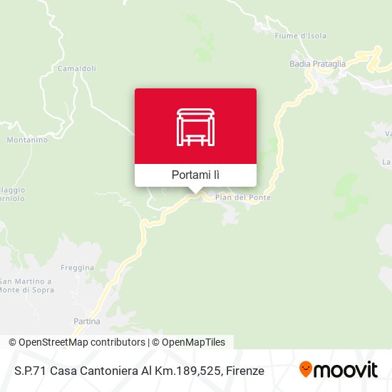 Mappa S.P.71 Casa Cantoniera Al Km.189,525