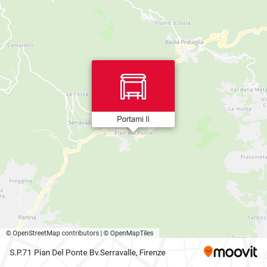 Mappa S.P.71 Pian Del Ponte Bv.Serravalle