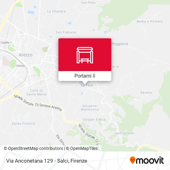 Mappa Via Anconetana 129 - Salci